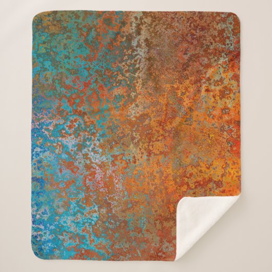 Background texture rust old brown シェルパブランケット (正面)