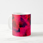 Background texture template red コーヒーマグカップ (正面左)