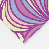 Background with abstract doodle waves フリースブランケット (角)