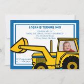 Backhoeおもしろい/写真 招待状 (正面)