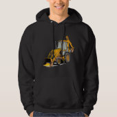 Backhoe Excavator Construction Operator Heavy Equi パーカ (正面)