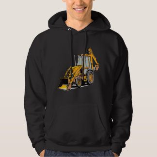 Backhoe Excavator Construction Operator Heavy Equi パーカ