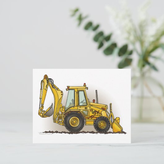 Backhoe Post Card ポストカード (スタンド正面)