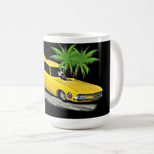 BackMotorの大きいマグ15のoz コーヒーマグカップ (正面右)