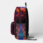 Backpack -抽象芸術色 プリントバックパック (右)