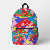 Backpack ：移感じ動する。 プリントバックパック (正面)