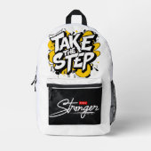 backpack cool boy modern to school cute プリントバックパック (正面)