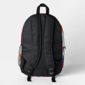 backpack cool boy modern to school cute プリントバックパック (裏面)