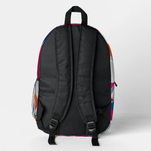 backpack cool boy modern to school cute プリントバックパック (裏面)