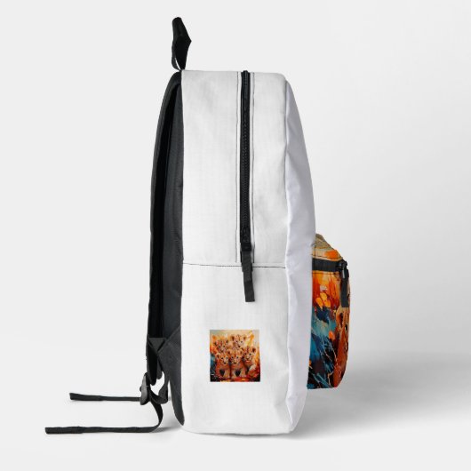 Backpack - Five Lions Cubs Artwork プリントバックパック (左)