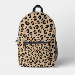 Backpack in a digital textile leopard pattern  プリントバックパック