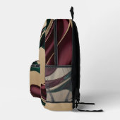 Backpack in stylish abstract graphic プリントバックパック (右)