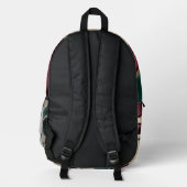 Backpack in stylish abstract graphic プリントバックパック (裏面)