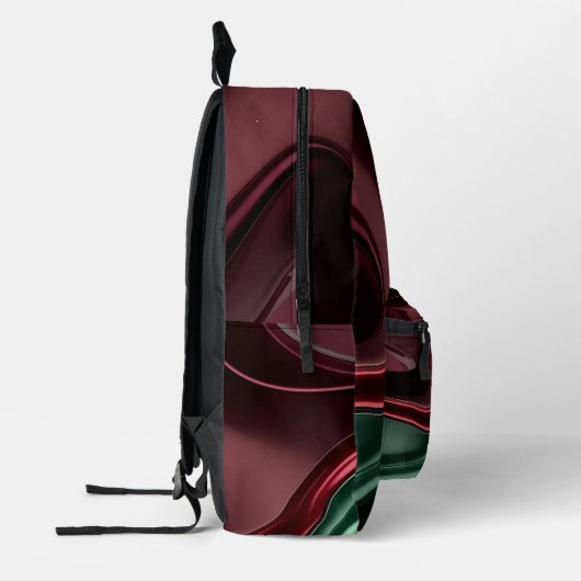 Backpack in stylish abstract graphic プリントバックパック (左)