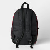 Backpack in stylish abstract graphic プリントバックパック (裏面)