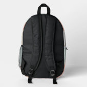 Backpack in stylish abstract graphic プリントバックパック (裏面)