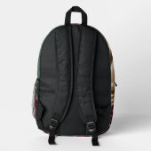 Backpack in stylish abstract graphic プリントバックパック (裏面)