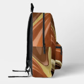 Backpack in stylish abstract graphic プリントバックパック (左)