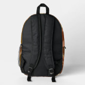 Backpack in stylish abstract graphic プリントバックパック (裏面)