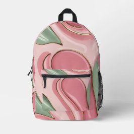 Backpack in stylish graphic プリントバックパック