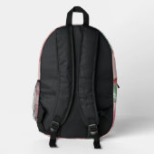 Backpack in stylish graphic プリントバックパック (裏面)