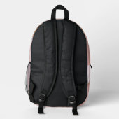 Backpack in stylish graphic プリントバックパック (裏面)