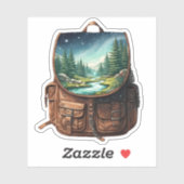 Backpack Lake Vinyl Sticker | Die-Cut Sticker シール (シート)