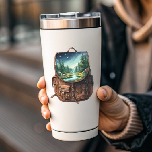 Backpack Lake Vinyl Sticker | Die-Cut Sticker シール