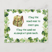 Backpack May the Road Rise Irish Saint Patrick's ポストカード (正面)