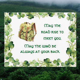 Backpack May the Road Rise Irish Saint Patrick's ポストカード