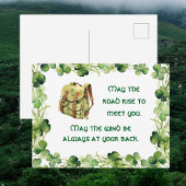 Backpack May the Road Rise Irish Saint Patrick's ポストカード