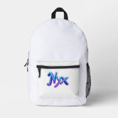 Backpack NYX  プリントバックパック (正面)