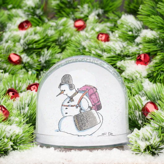 Backpack Snowman snow globe (クリスマス)