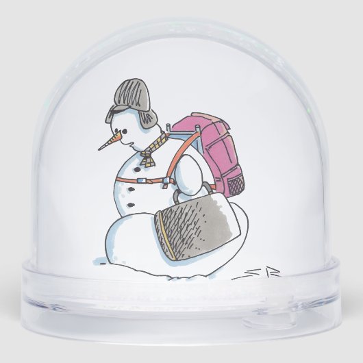 Backpack Snowman snow globe (裏面)