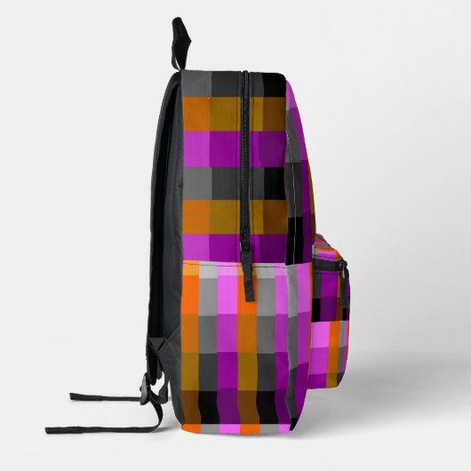 Backpack - Stripe Tri-Gradient Edge プリントバックパック (左)