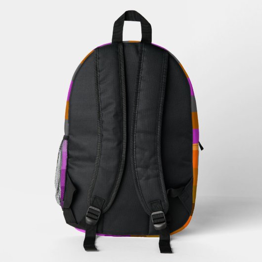 Backpack - Stripe Tri-Gradient Edge プリントバックパック (裏面)