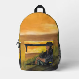 Backpack : Thinking within The Morning Sunrise .  プリントバックパック