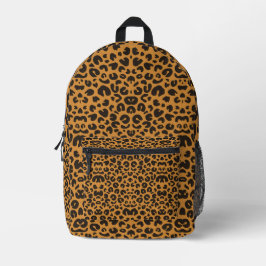 Backpack with a leopard print design  プリントバックパック