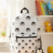 Backpack with a very cute penguin design プリントバックパック
