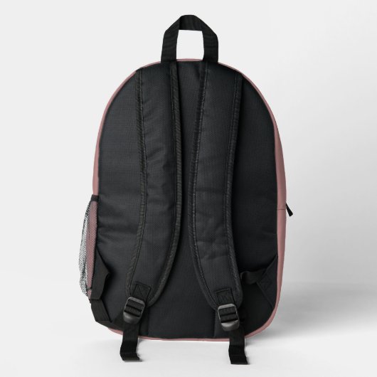 backpack with initials of the name, school bag プリントバックパック (裏面)
