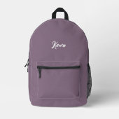backpack with initials of the name, school bag プリントバックパック (正面)