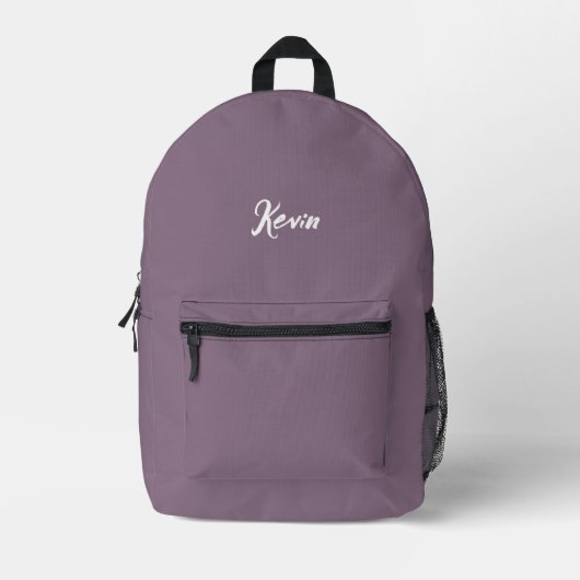 backpack with initials of the name, school bag プリントバックパック (正面)