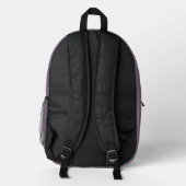 backpack with initials of the name, school bag プリントバックパック (裏面)