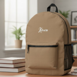 Backpack with initials of the name, school bag プリントバックパック