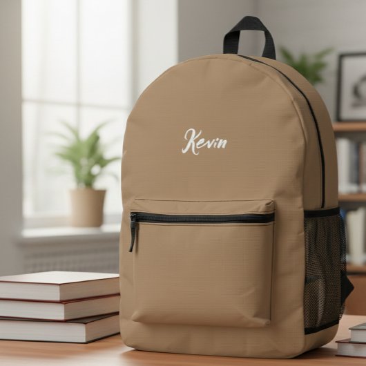 Backpack with initials of the name, school bag プリントバックパック