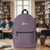 backpack with initials of the name, school bag プリントバックパック