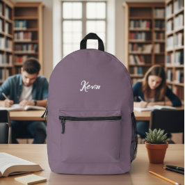 backpack with initials of the name, school bag プリントバックパック