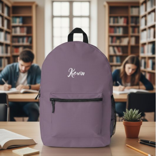 backpack with initials of the name, school bag プリントバックパック