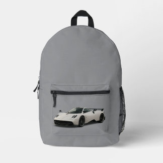 Backpack with pagani design プリントバックパック