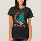 Backpacker Digital Nomade Work And Travel World Tr Tシャツ (正面)